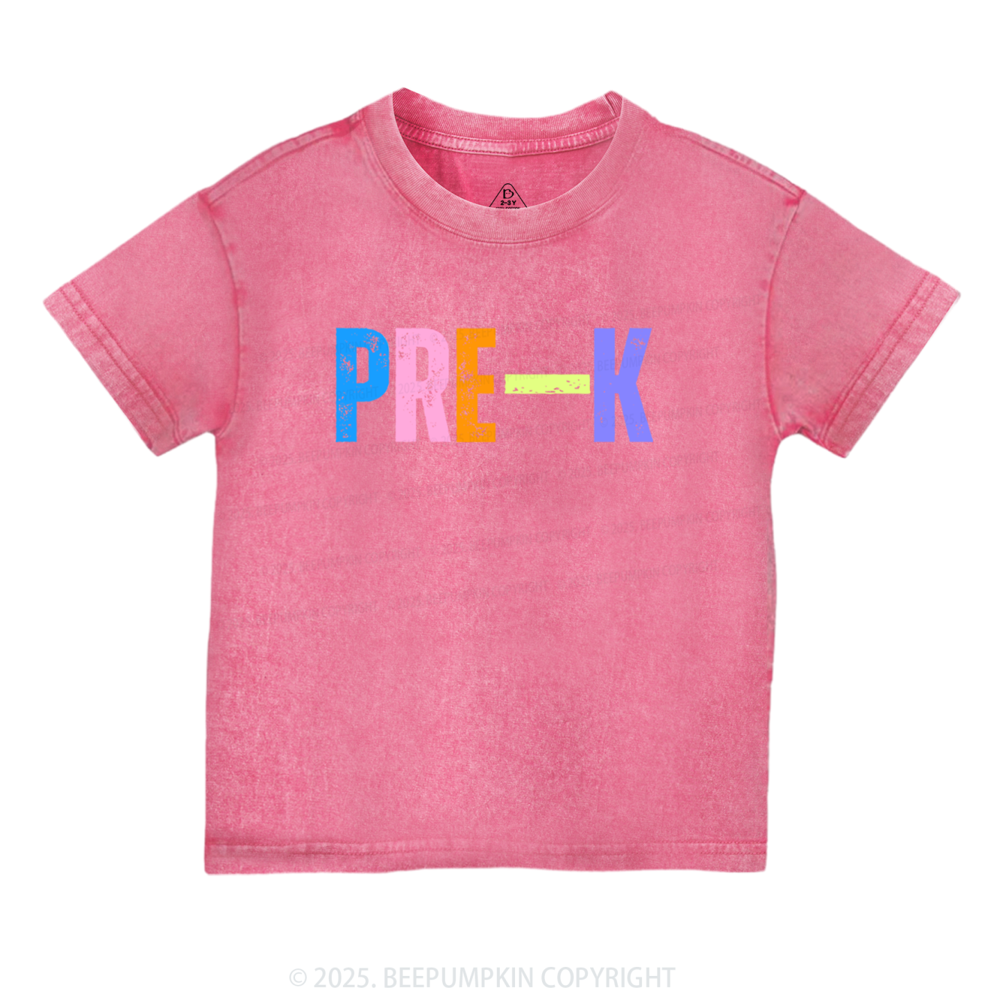 Personalized Neon Sublimation Toddler&Kids Washed Tees