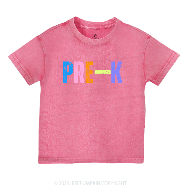 Personalized Neon Sublimation Toddler&Kids Washed Tees