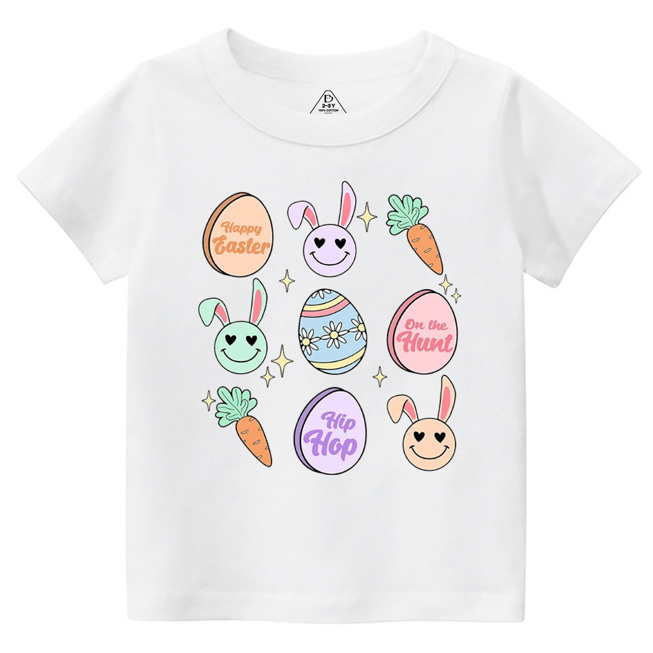 Smiley Bunny Toddler&Kid's Tees Beepumpkin