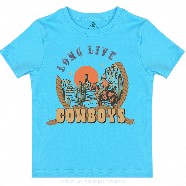 Long Live Cowboys Toddler&Kid's Tees Beepumpkin