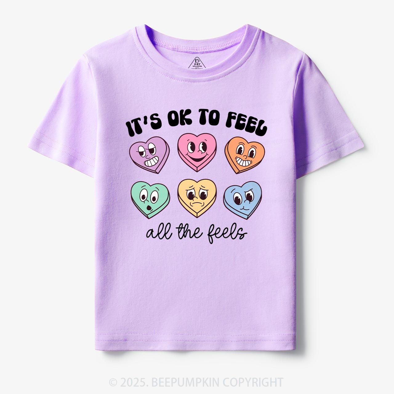 It's Ok To Feel All The Feels Toddler&Kid's Tees Beepumpkin
