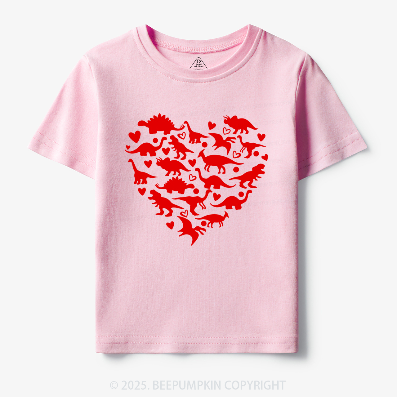 Dinosaur With Heart Toddler&Kid's Tees Beepumpkin