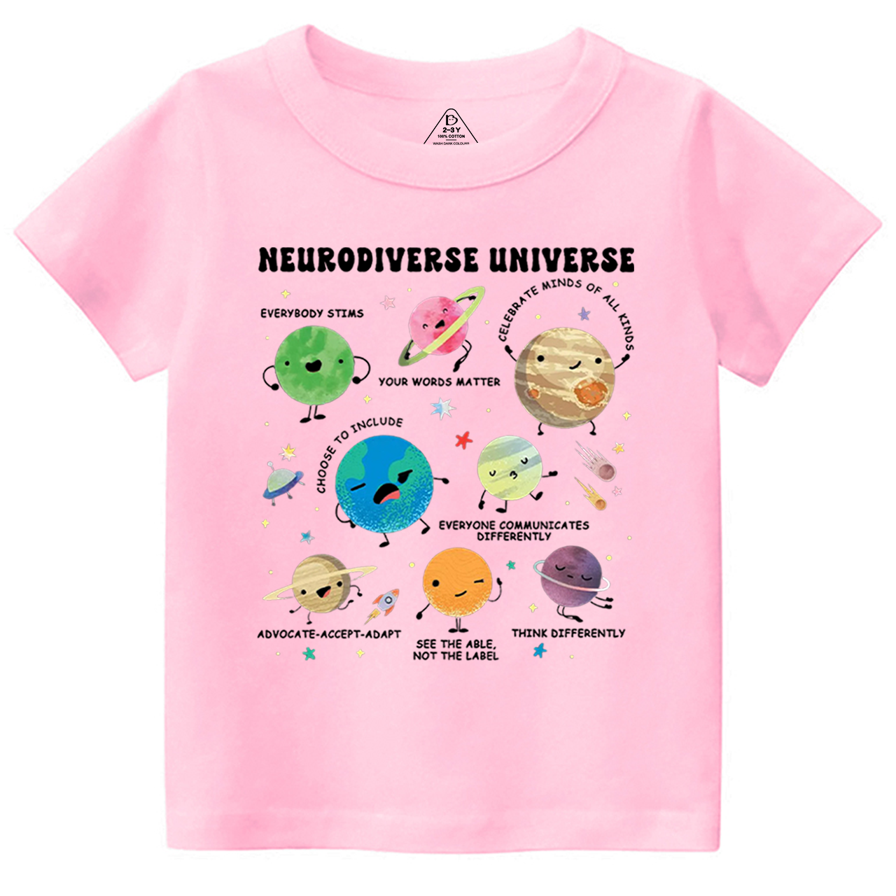 Neurodiverse Universe Toddler&Kid's Tees Beepumpkin