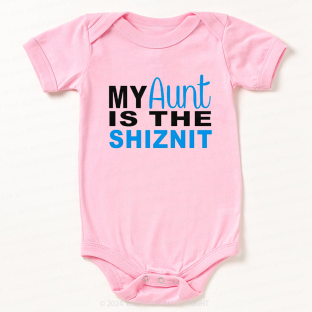 Personalized My Aunt Is The Bodysuit For Baby 