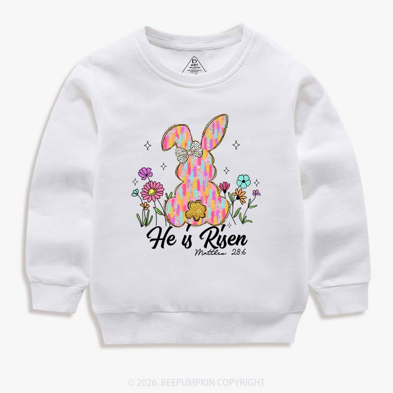 Risen In Bloom Faith & Flowers Kid's Sweatshirt