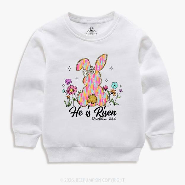 Risen In Bloom Faith & Flowers Kid's Sweatshirt