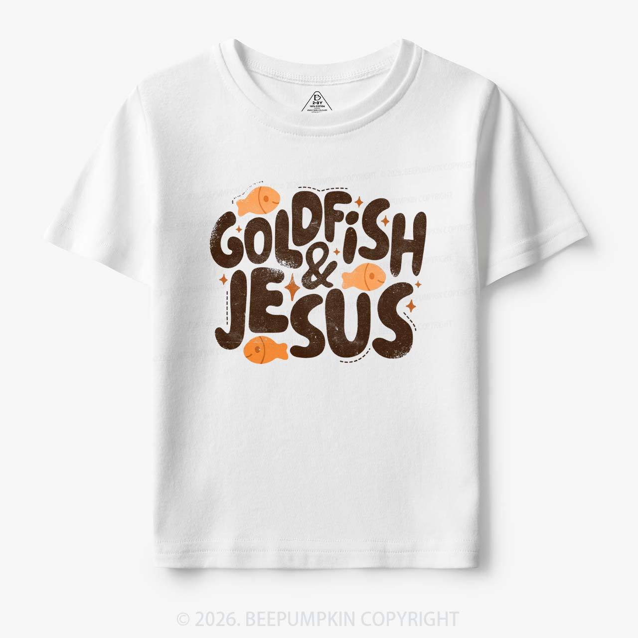 Retro Goldfish and Jesus Toddler&Kid's Tees