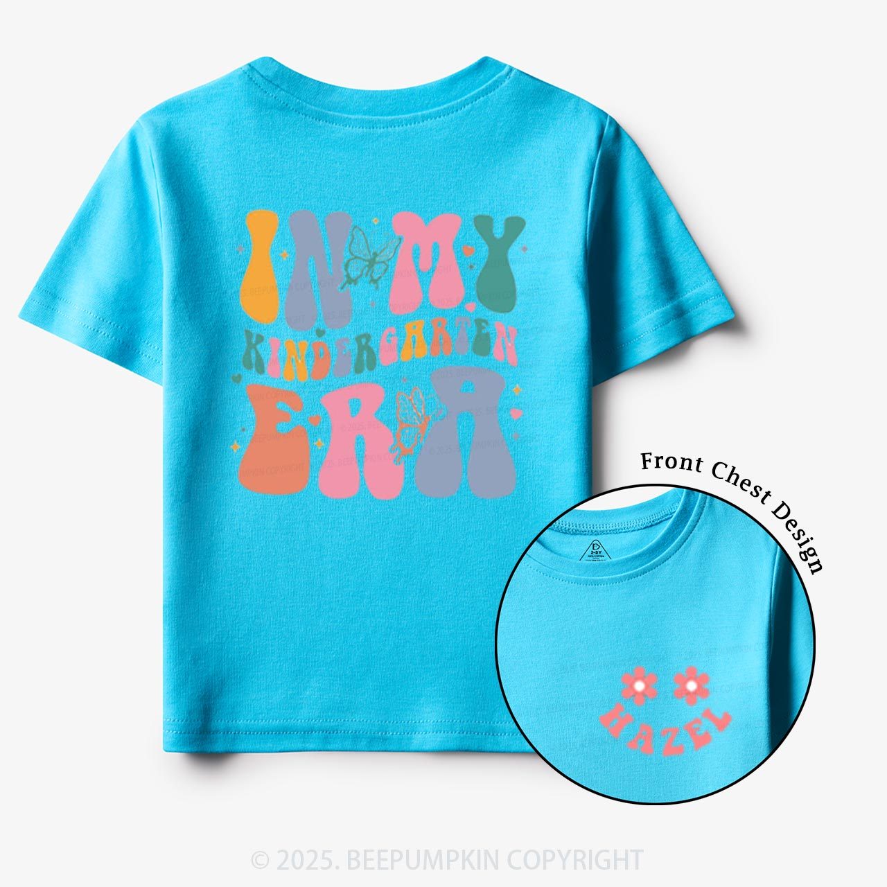 Personalized Colorful Kinder Toddler&Kid's Tees Beepumpkin