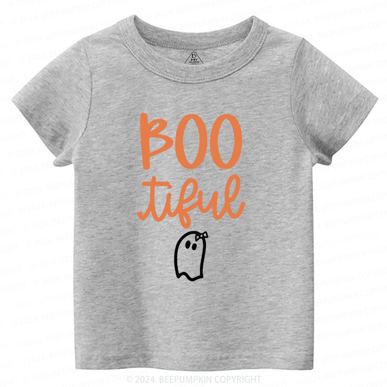 Bootiful Ghost Halloween Toddler&Kids Tees 