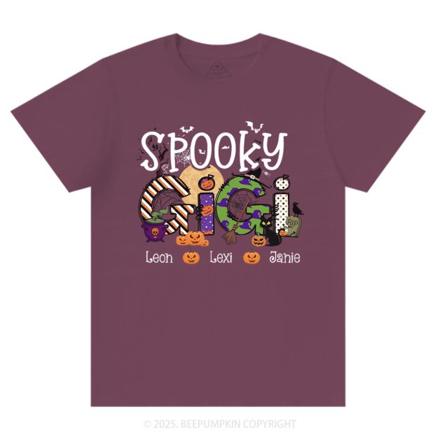 Personalized Spooky Gigi T-Shirts Beepumpkin