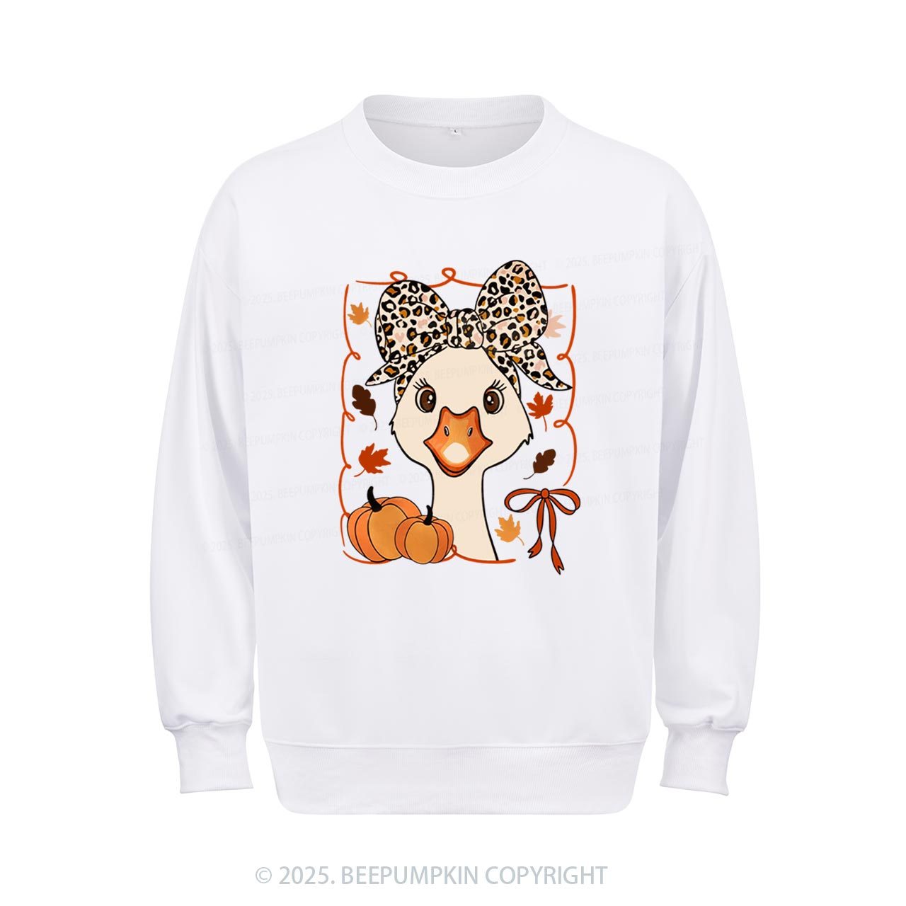 Leopard Bows Sweatshirt Beepumpkin