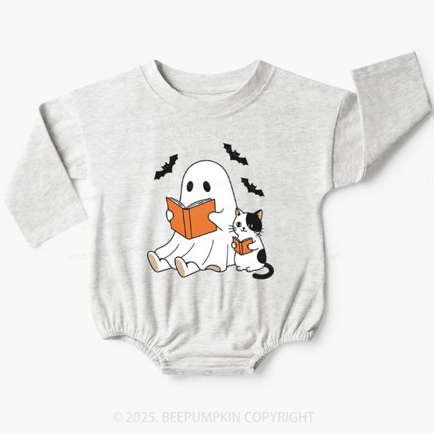 Spooky Season Cat Baby Bubble Romper Beepumpkin