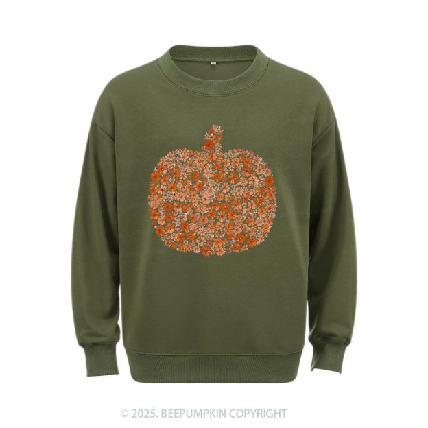 Flower Pumpkin Sweatshirt Beepumpkin