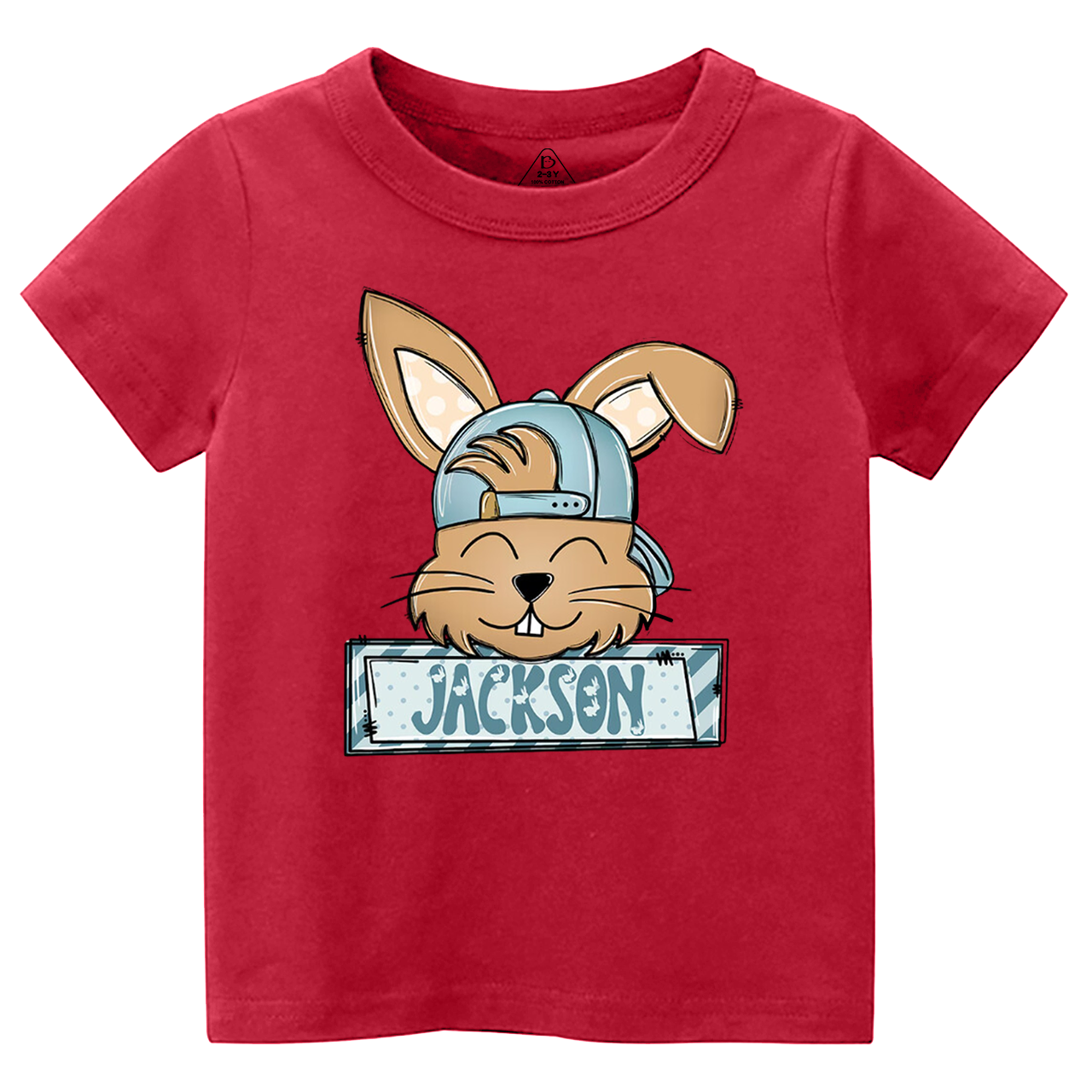 Personalized Bunny Boy’s Name Toddler&Kid's Tees Beepumpkin