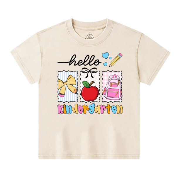 Personalized Back To School Gift Package Toddler&Kids Washed Tees