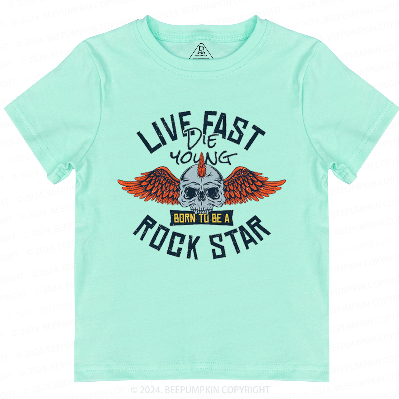 Wild And Free Rockstar Toddler&Kids Tees 8