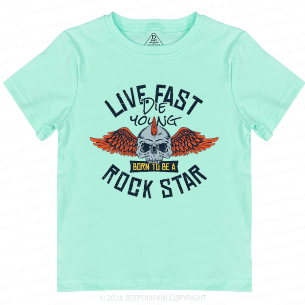 Wild And Free Rockstar Toddler&Kids Tees 8