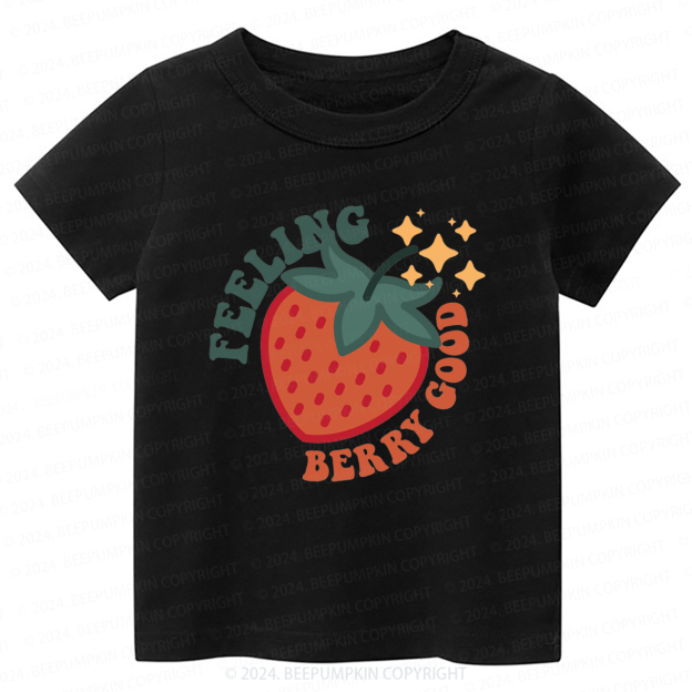 Cute Strawberry Toddler&Kids Tees 