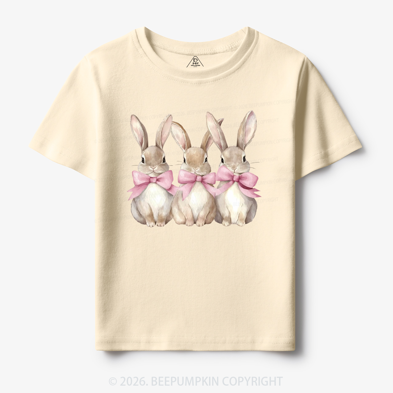 Triple Bunny Hug Easter Toddler&Kid's Tees
