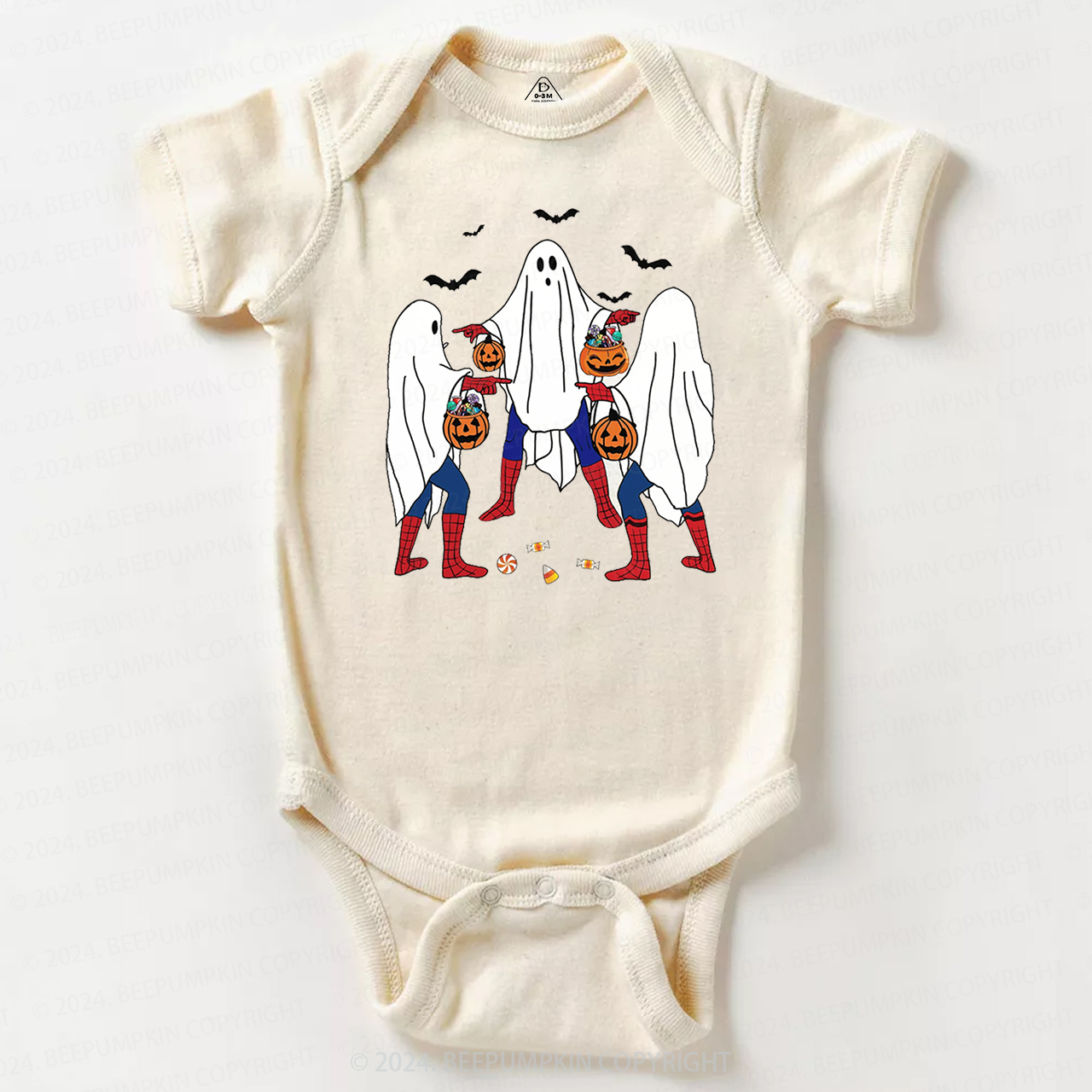 Halloween Cute Goost Baby Bodysuits 