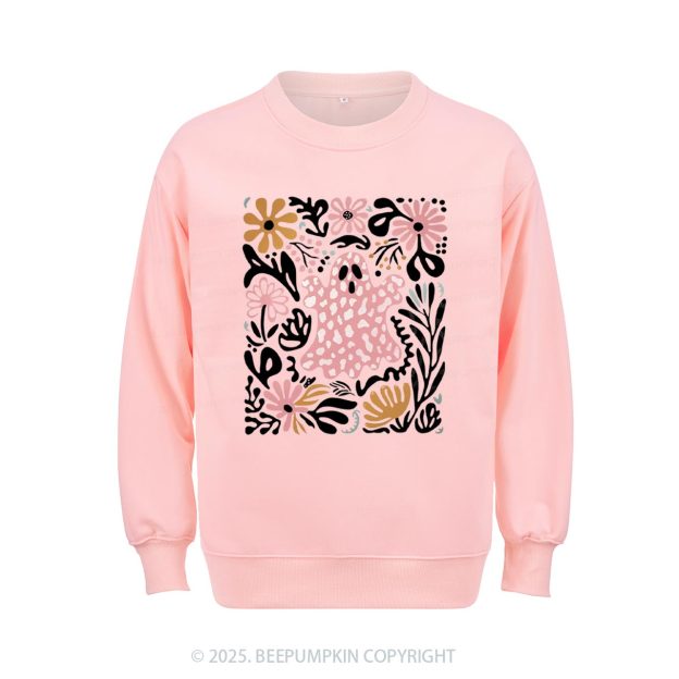 Halloween Boho Ghost Sweatshirt Beepumpkin