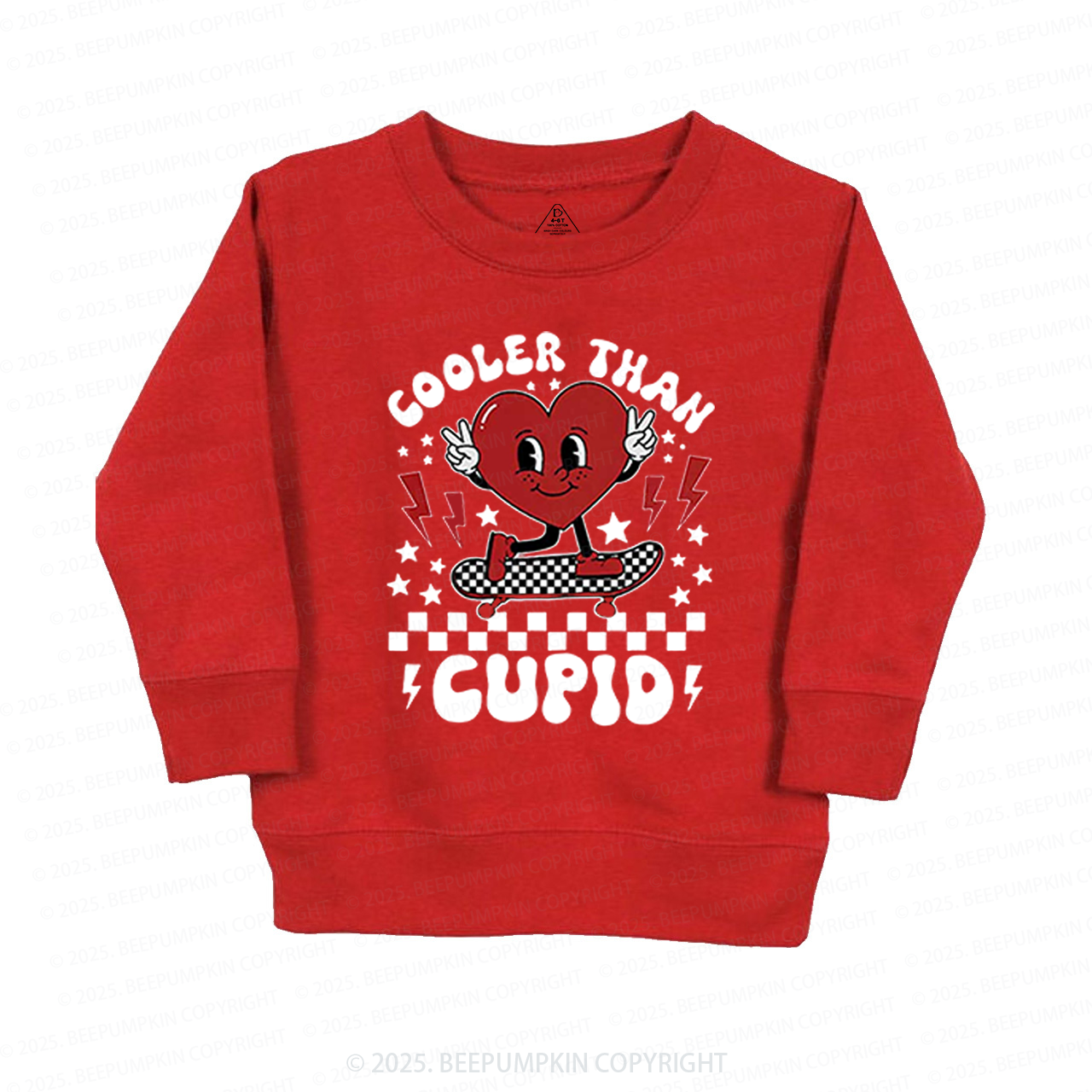 Cooler Than Cupid Valentines Day Kids Sweatshirt