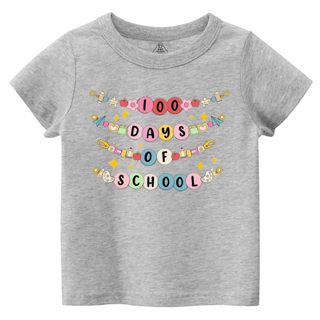 100 Days Of School Bracelet Toddler&Kid's Tees Beepumpkin 