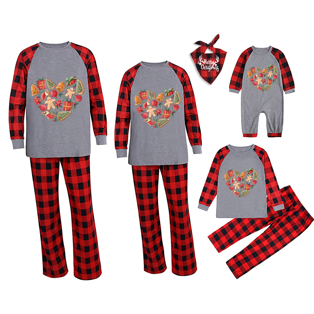 Christmas Cookie Heart Christmas Family Pajamas Sale-Beepumpkin™