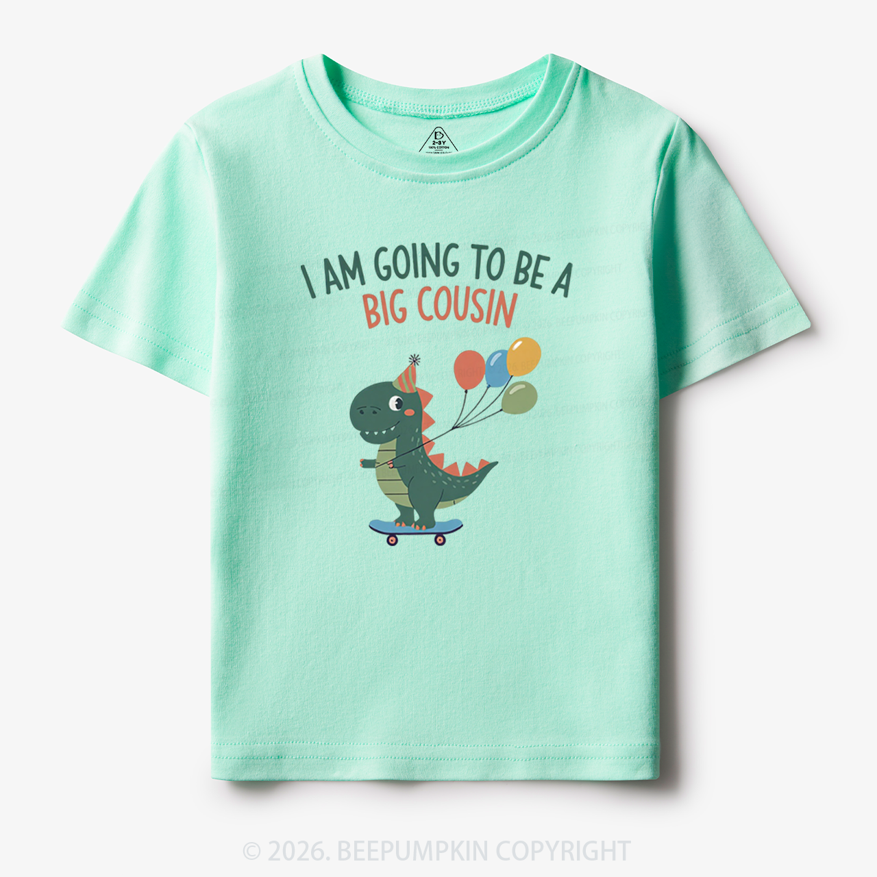 I'm Going To Be A Big Cousin Dinosaur Toddler&Kid's Tees