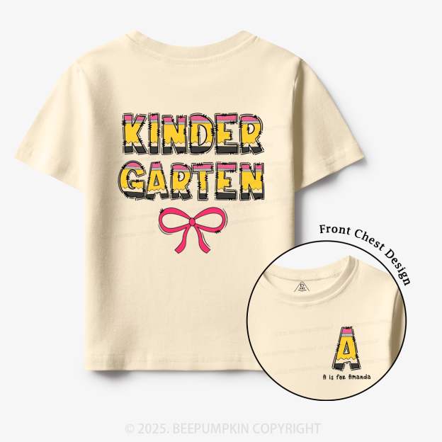 Personalized Pencil Kids Name Toddler&Kid's Tees Beepumpkin