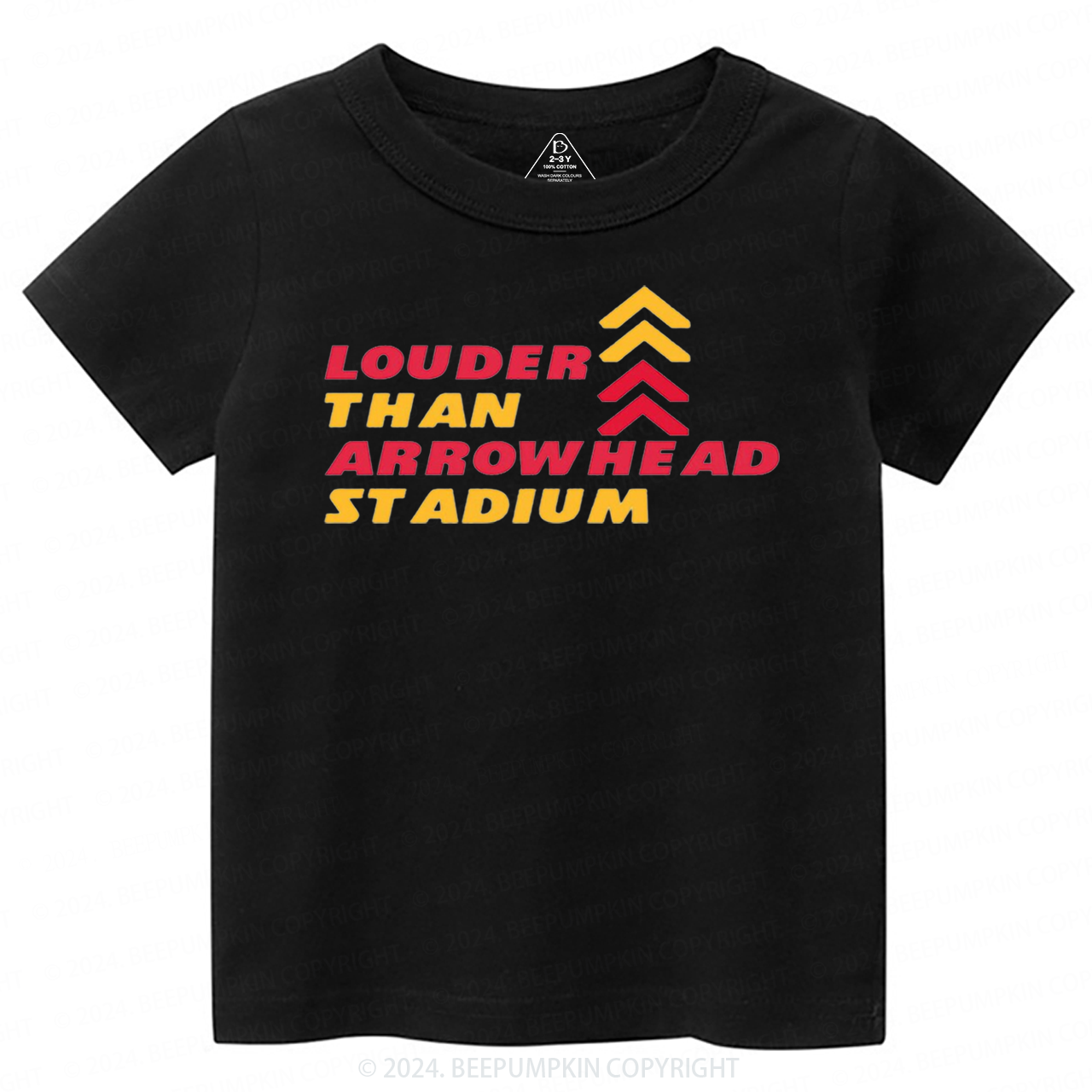 Louder Than Arrowhead Stadium Toddler&Kids Tees Beepumpkin 