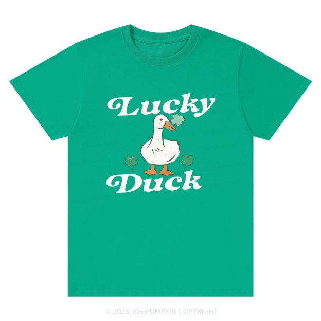 Lucky Duck St Patrick's Day T-Shirts Beepumpkin