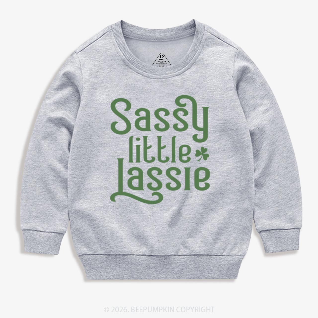 Sassy Little Lassie St. Patrick's Day Kid's Sweatshirt