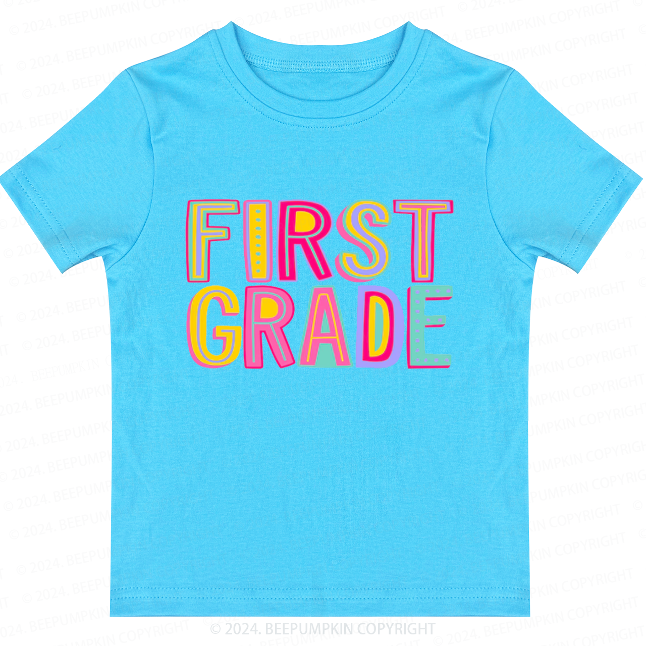 Personalized Hello Grade Rainbow Back To School Toddler&Kids Tees 