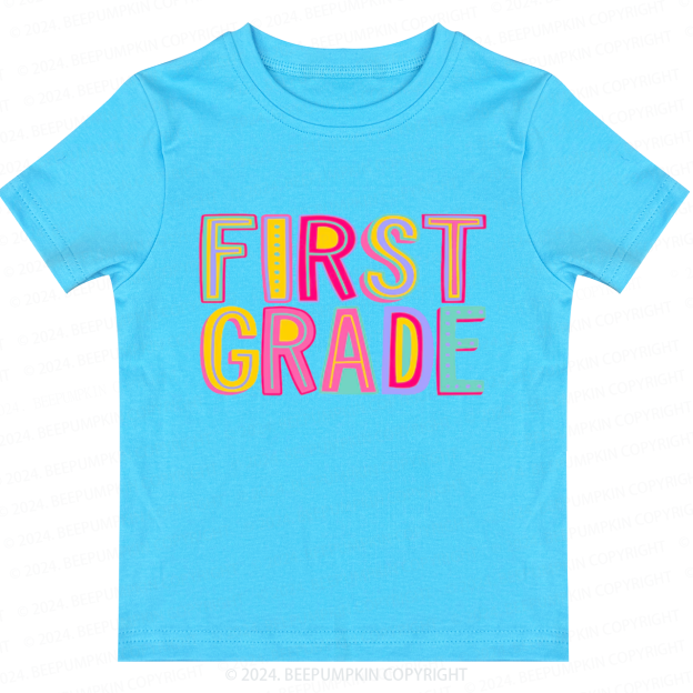 Personalized Hello Grade Rainbow Back To School Toddler&Kids Tees 