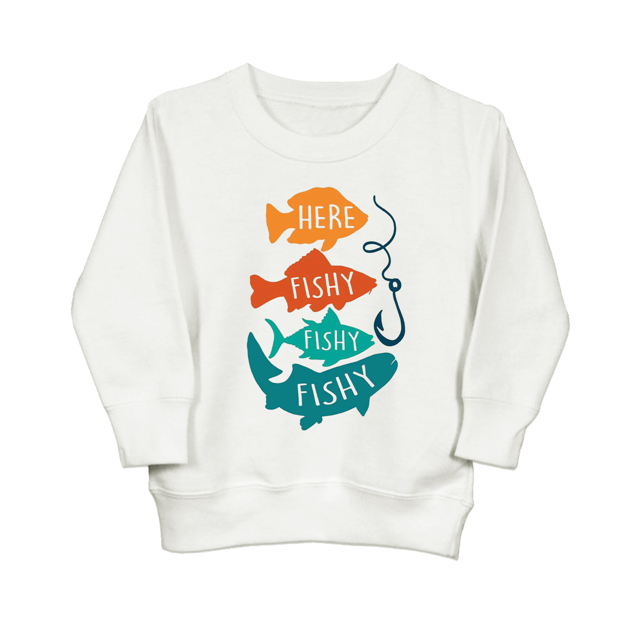 Retro Fishing Kids Sweatshirt