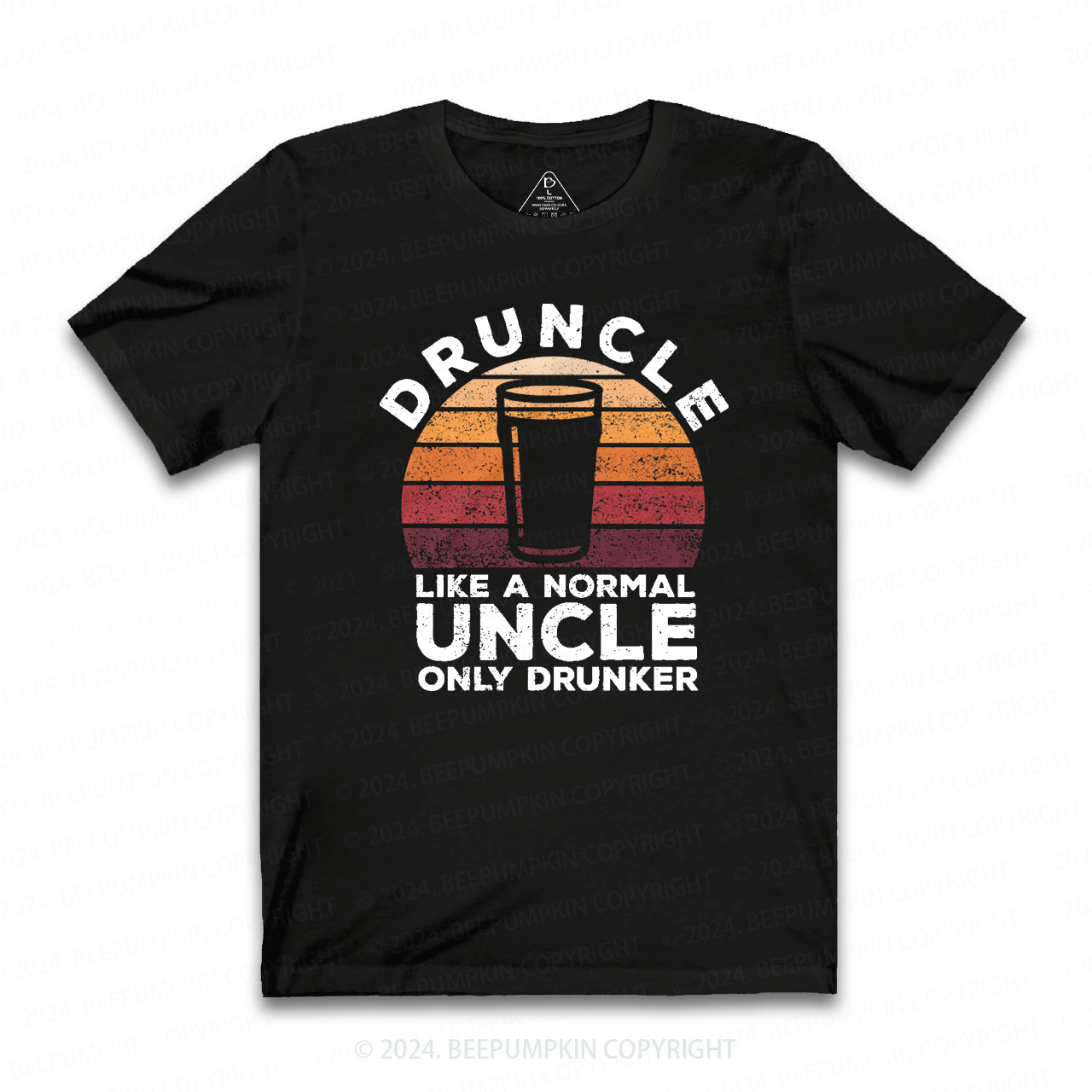 Druncle Like A Normal Uncle Only Drunker Uncle T-shirt