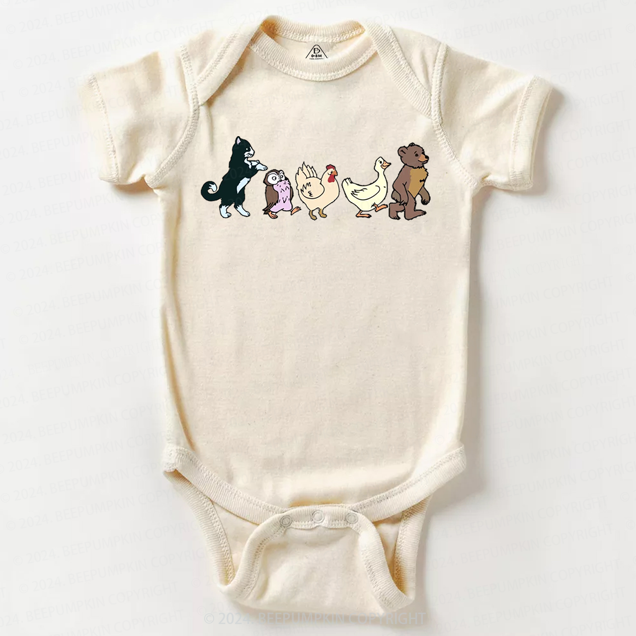 Cute Animal Friends Baby Bodysuit