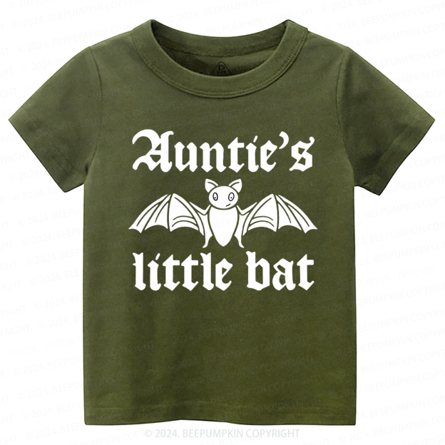 Auntie's Little Bat Halloween Toddler&Kids Tees 