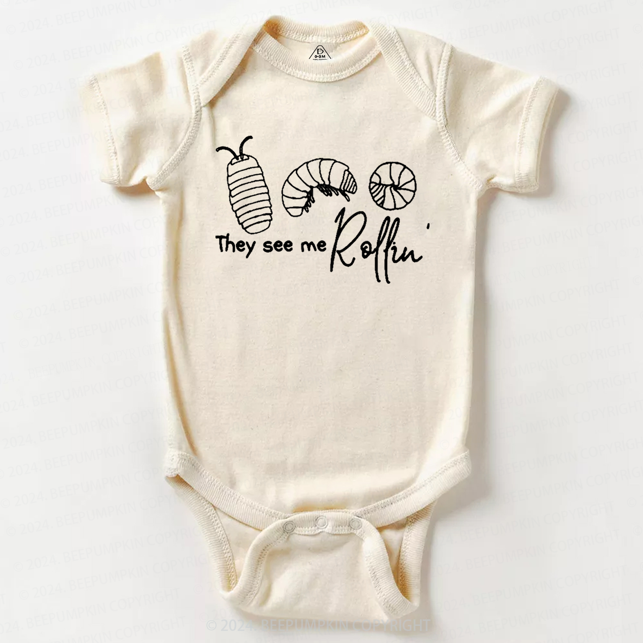Roly Poly Pill Bug Baby Bodysuit 7
