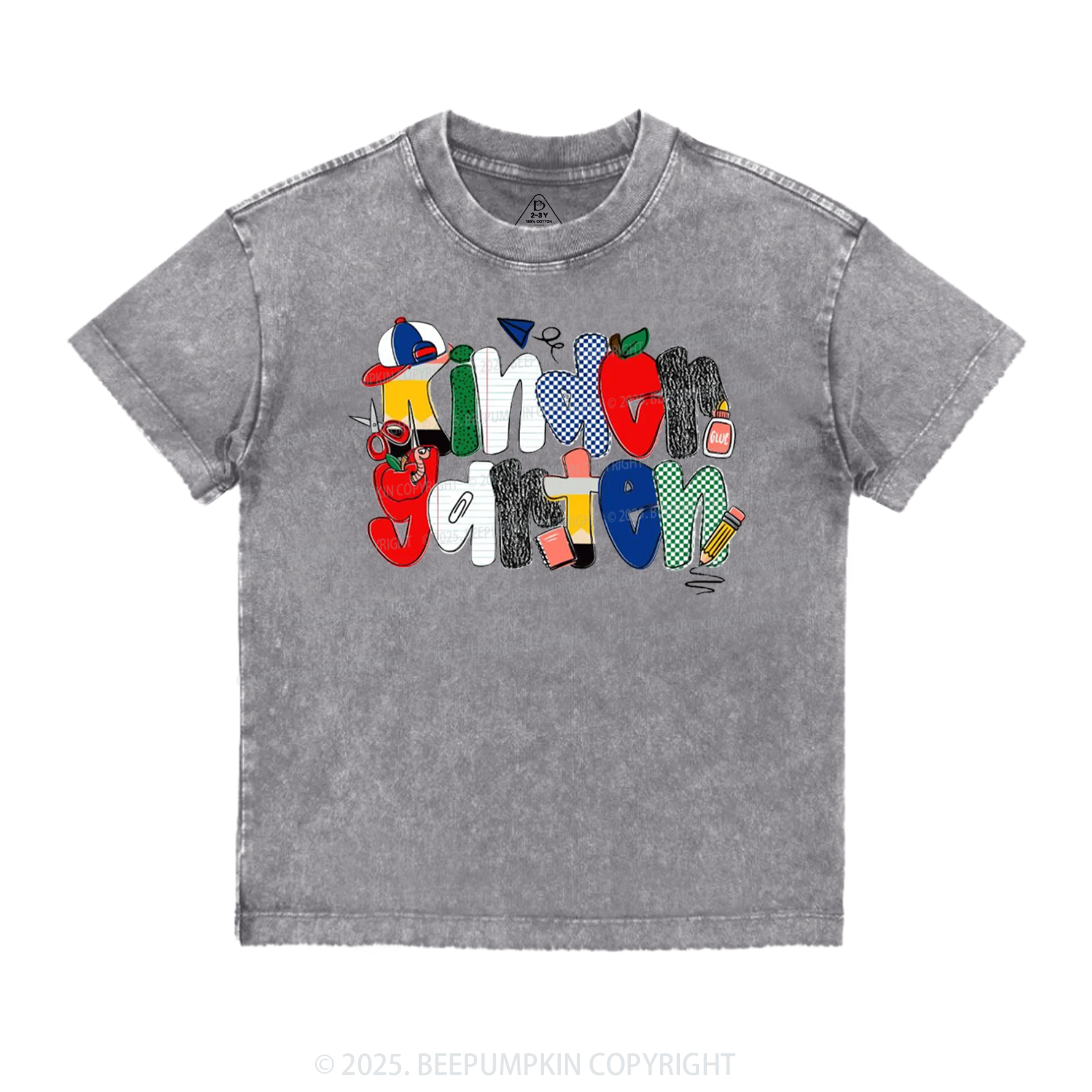 Doodle Grades Toddler&Kids Washed Tees