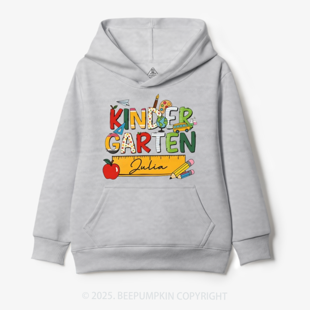 Personalized Kindergarten Name Kid's Hoodies Beepumpkin