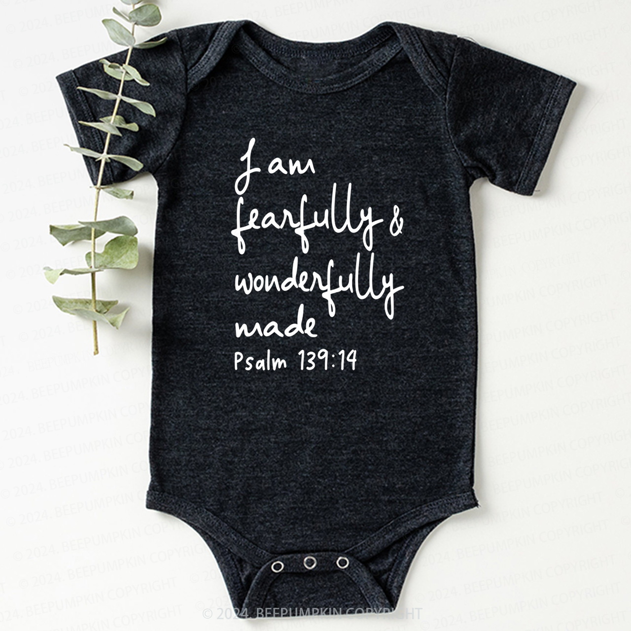 I Am Fearfully And Wonderfully Made Bodysuit For Baby 