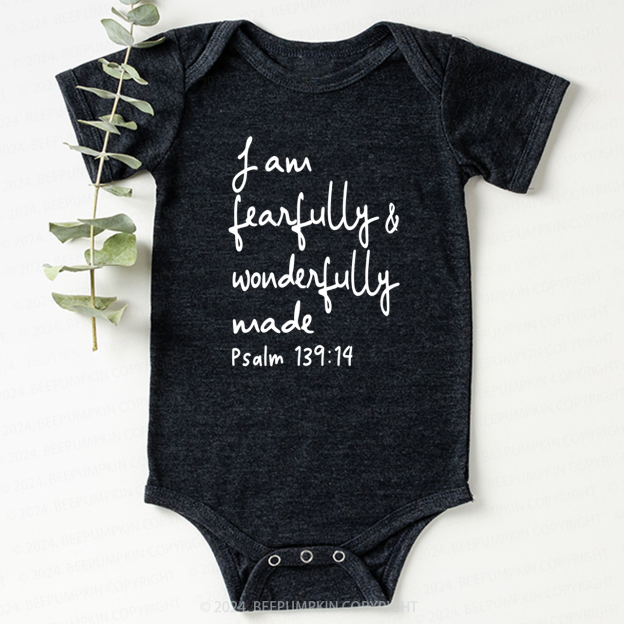 I Am Fearfully And Wonderfully Made Bodysuit For Baby 