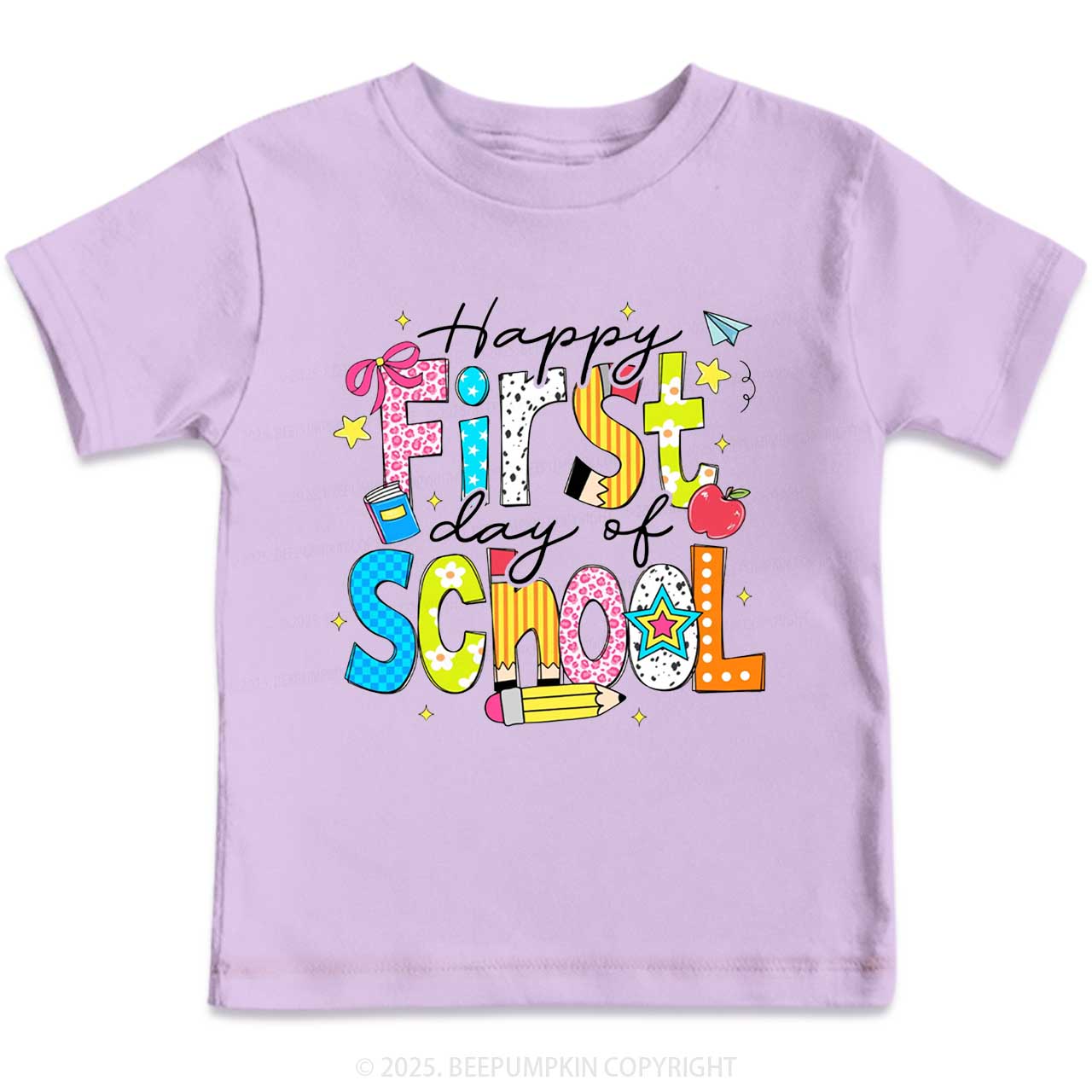Happy First Day Of School Toddler&Kid's Tees Beepumpkin