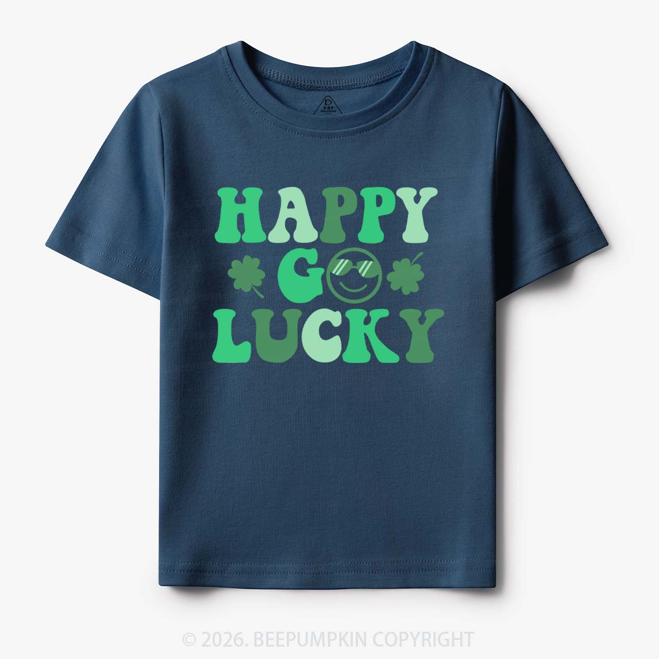 Leaf Happy Go Lucky St.Patricks Day Toddler&Kid's Tees Beepumpkin