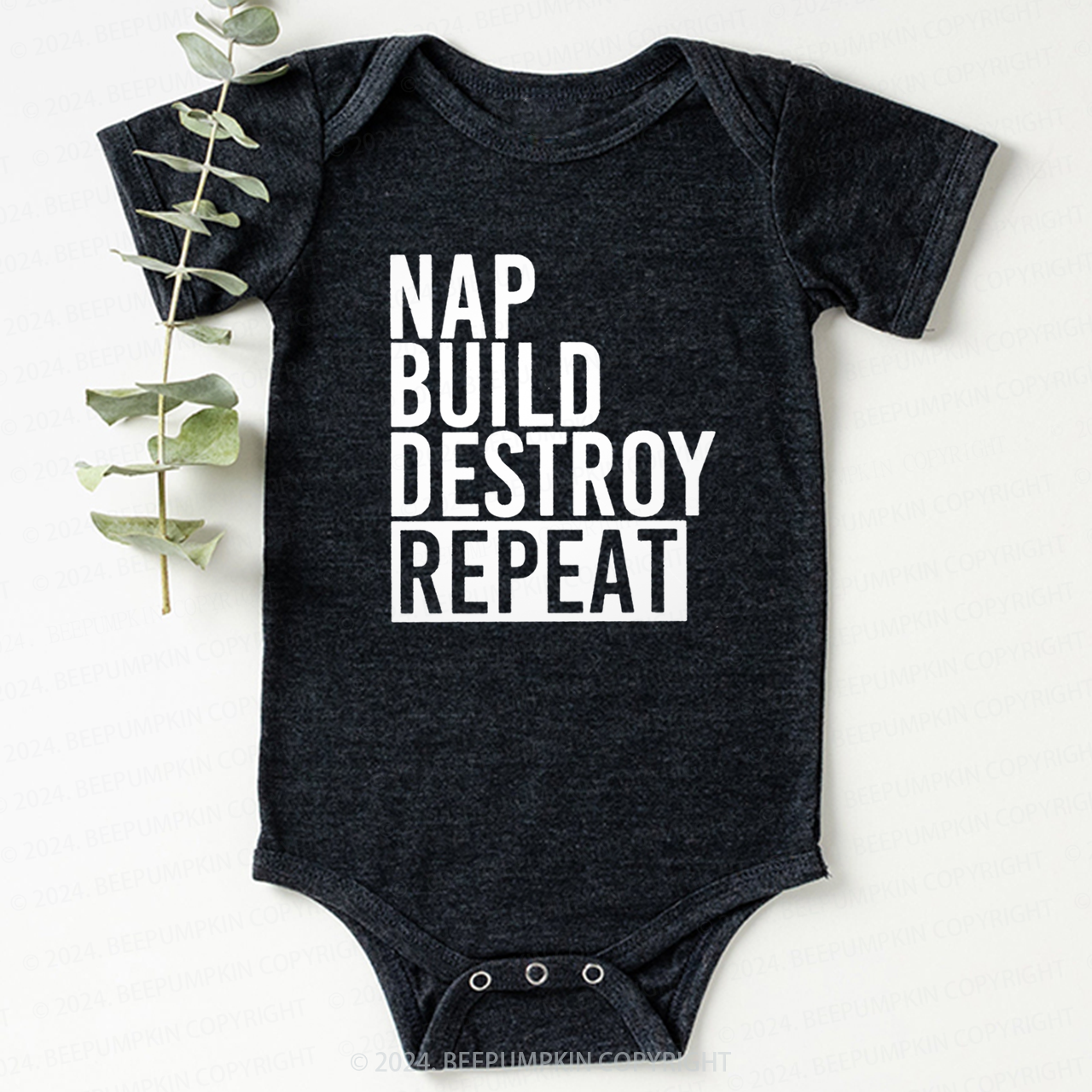 Nap Build Destroy Repeat Bodysuit For Baby 7