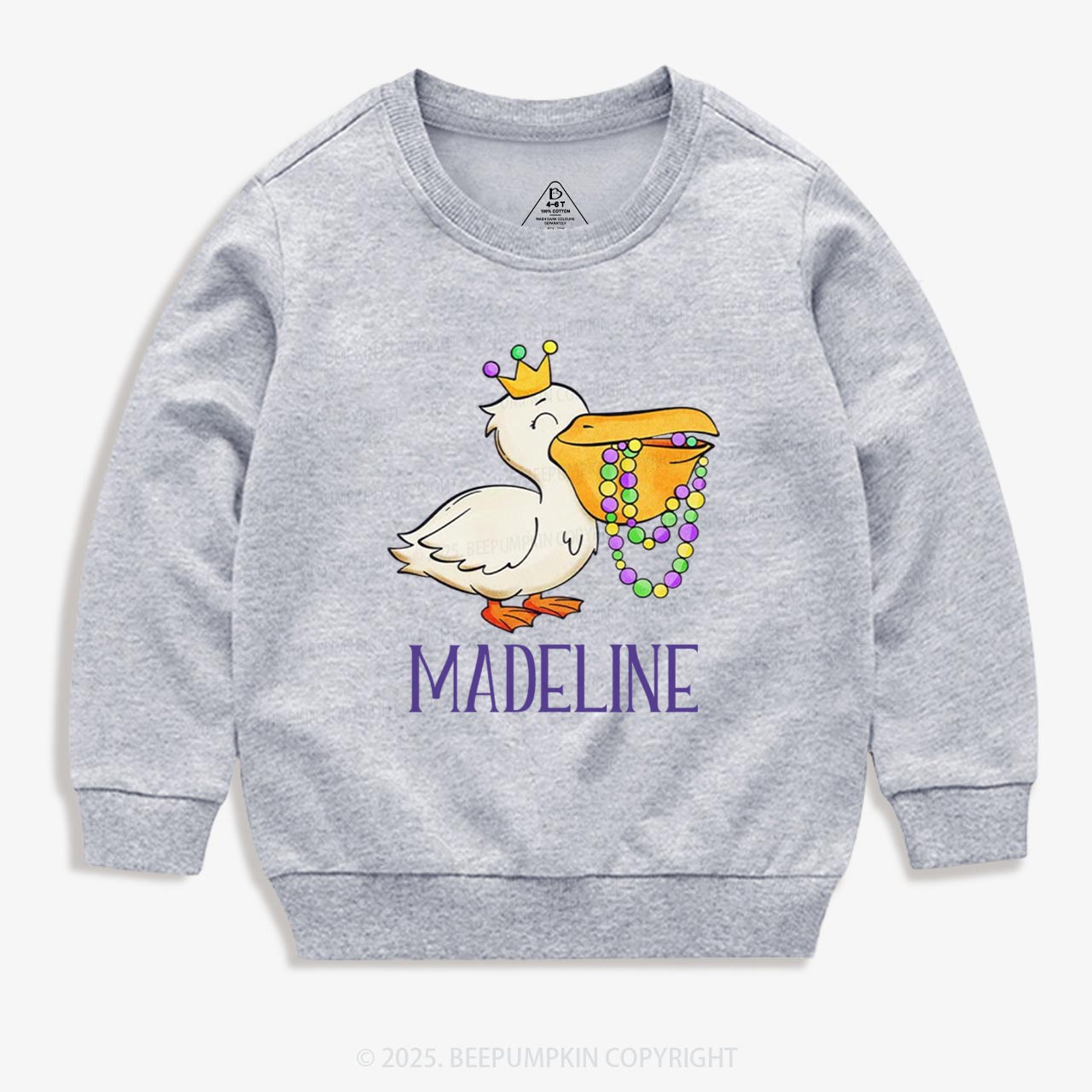 Personalized Louisiana Pelican Kid's Sweatshirt