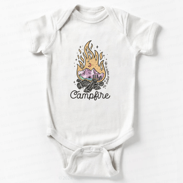 Camp Fire Bodysuit For Baby 
