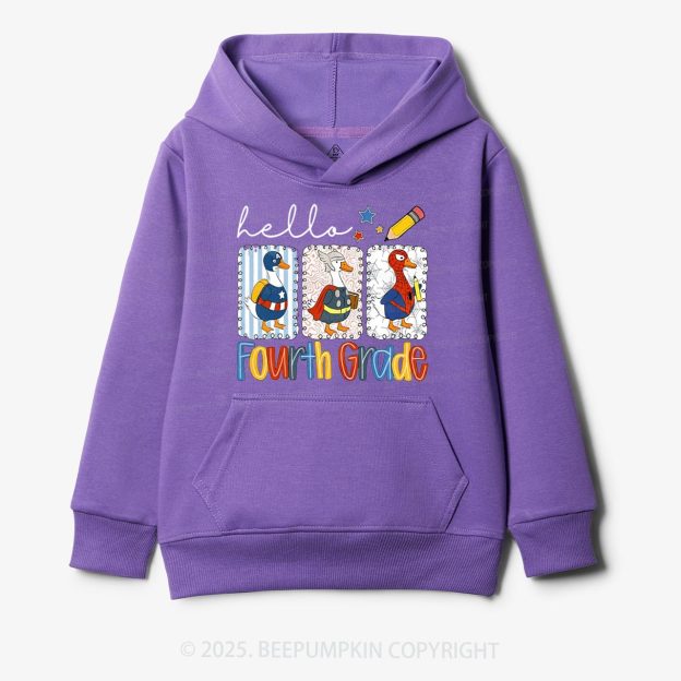 Personalized Hello School Kid's Hoodies Beepumpkin